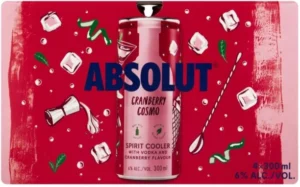Absolute-Cranberry-Cosmo-Cooler-Spirit-Premix-Pack-of-4-x-300-ml.