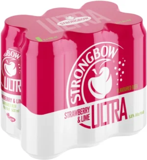 Strongbow-Ultra-Strawberry-Lime-Spirit-Cooler-Pack-of-6-x-500-ml.